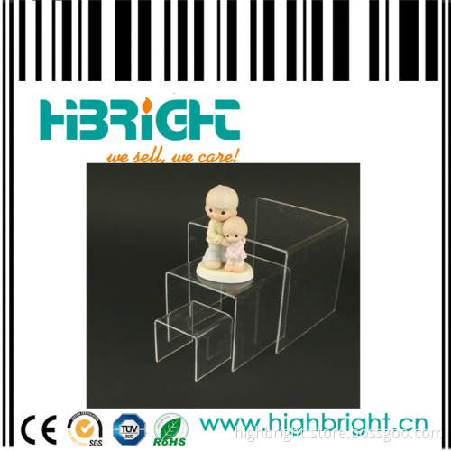 Clear Square Heavy Duty Acrylic Risers Set (HBE-AS-2)
